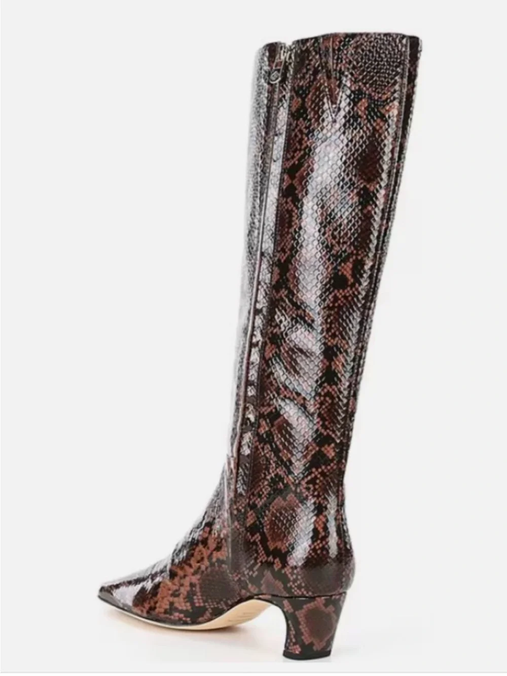 Antonio Melani Snake Patent Leather Tall Dress Boots  Ladies Size 8M - Picture 3 of 4
